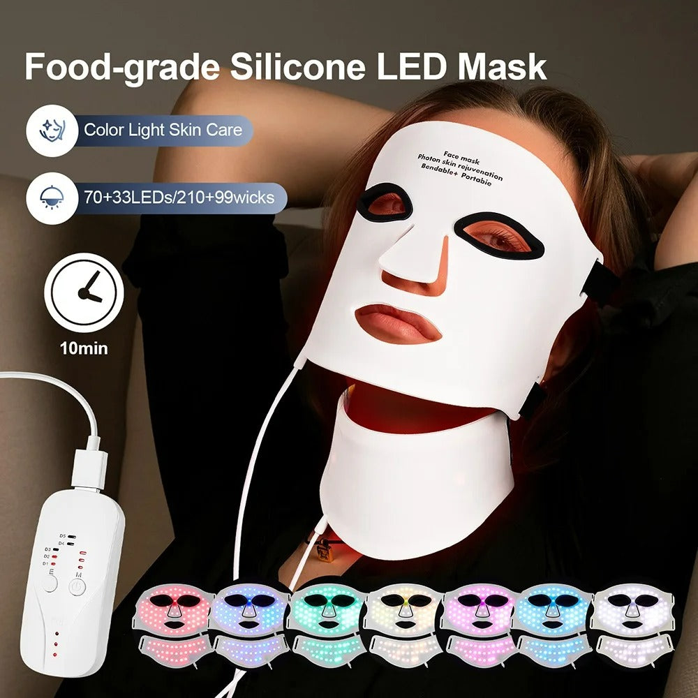 silicone led face mask