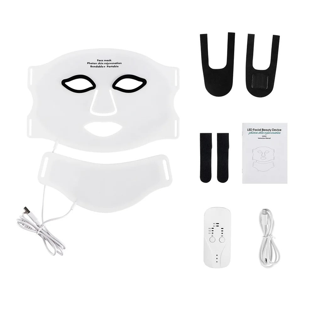 silicone led face mask